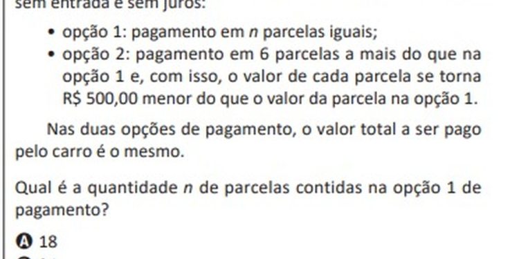 Questão anulada em prova do Enem — Foto: Reprodução