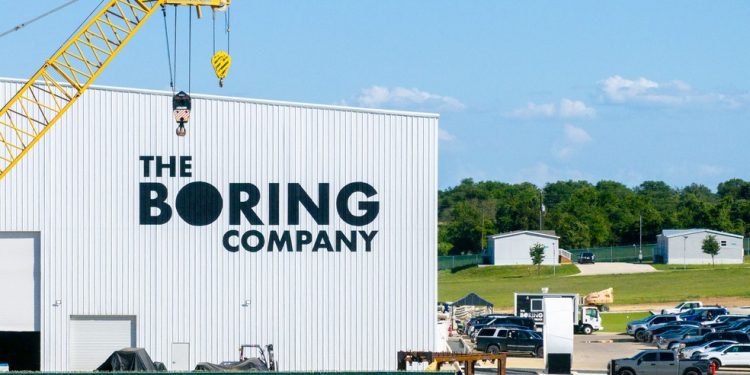 A sede da Boring Company faz parte da cidade industrial de Snailbrook, propriedade de Musk, localizado em Bastrop, no Texas — Foto: Brandon Bell/Bloomberg