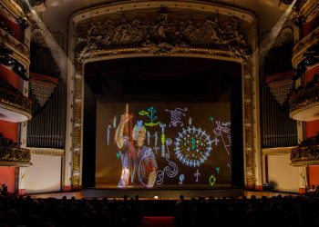 Montagem de "O guarani", de Carlos Gomes, abordou marco temporal — Foto: Bruna Damasceno