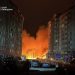 Rússia lançou mais de 600 drones e mísseis contra a Ucrânia entre a noite de sexta e madrugada de sábado — Foto: AFP Photo/State Emergency Service of Ukraine