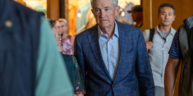 Jerome Powell, presidente do Fed — Foto: David Paul Morris / Bloomberg
