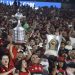 Torcida do Flamengo comemorou títulos da Libertadores e do Brasileirão em 2025 — Foto: Alexandre Cassiano