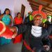 Momento de celebração para os novos profissionais é acompanhado por moradores da aldeia — Foto: Marcelo Lelis/AG.PARÁ