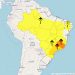 Avisos emitidos pelo Inmet para o dia 3 de dezembro — Foto: Reprodução / Inmet