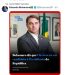 Milei repercute publicação sobre candidatura de Flávio Bolsonaro à Presidência — Foto: Reprodução