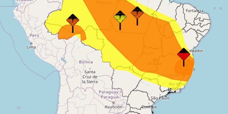 Previsão do tempo para sexta-feira, 5 de dezembro — Foto: Reprodução / Inmet