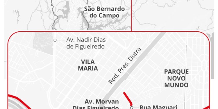 Mulher é atropelada e arrastada por mais de 1 km em SP — Foto: Criação/O Globo