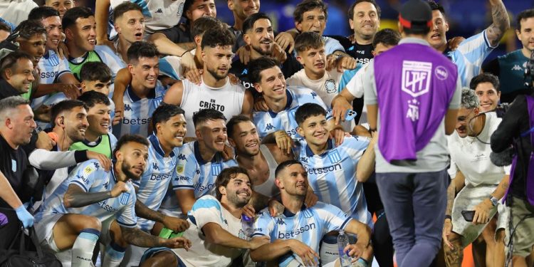 Racing elimina Boca Juniors no Clausura, e acaba com chances de River Plate ir à Libertadores de 2026 — Foto: ALEJANDRO PAGNI / AFP