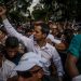 Em 2019, o primeiro governo Trump reconheceu Juan Guaidó, então líder da oposição, como presidente da Venezuela — Foto: Meridith Kohut/New York Times