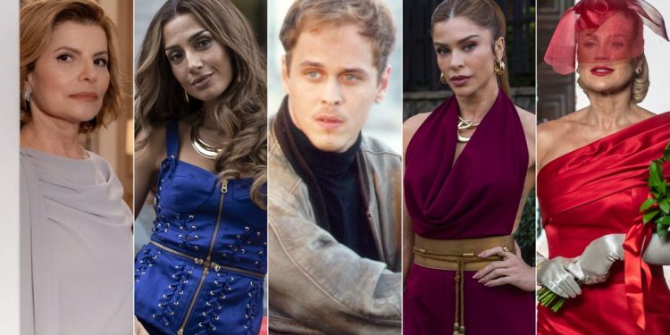 As vilãs e o vilão que roubaram a cena em 2025 — Foto: Divulgação TV Globo e HBO Max