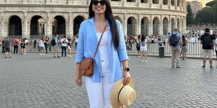 Ferramenta Nano Banana Pro, do Google, cria fotos hiper­realistas de 'férias perfeitas' em poucos segundos. Imagem simulada pelo GLOBO — Foto: Reprodução/Gemini AI