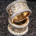 Anéis confeccionados em ouro e diamantes pela TH Jóias — Foto: Reprodução