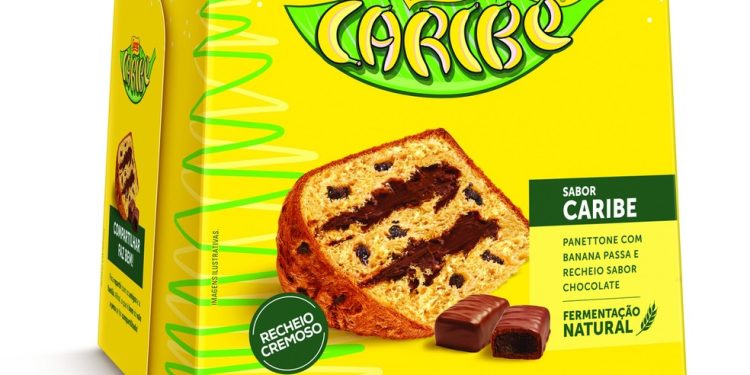 Panetone Caribe: usando estratégia similar à da Páscoa, Nestlé e Garoto investem no sabor da marca do bombom na versão panetone — Foto: Divulgação/Nestlé