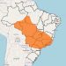Os avisos de maior severidade são válidos para grande parte do Sudeste e Centro-Oeste — Foto: Reprodução