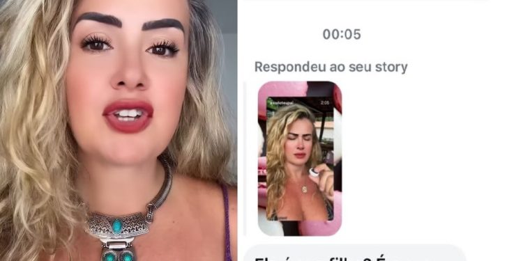 Sherazade Medina compartilha mensagem que teria sido enviada por José Carlos Costa Simonin, ex-subsecretário do governo Cláudio Castro — Foto: Reprodução