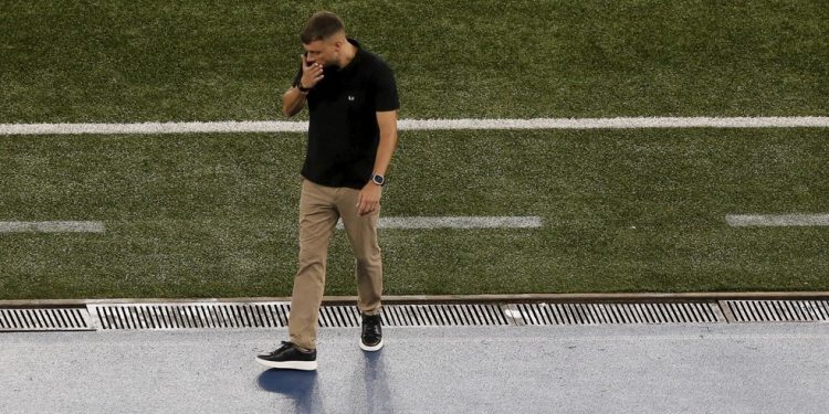 Martín Anselmi, em Botafogo x Barcelona de Guayaquil, pela pré-Libertadores 2026 — Foto: Marcelo Theobald