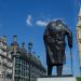 Estátua de Churchill no Reino Unido — Foto: Luke MacGregor/Bloomberg