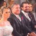 Vorcaro no casamento da irmã, Natália, com Zettel (abaixo), cerimônia celebrada por Valadão — Foto: Fotos de Reprodução