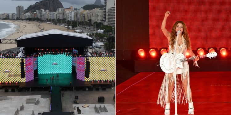 Feriadão de 1º de maio terá ensaio de Shakira na véspera de show na Praia de Copacabana