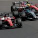 Charles Leclerc, George Russell e Lewis Hamilton no GP da Austrália — Foto: Martin KEEP / AFP