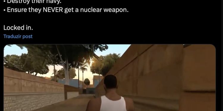 Governo Trump promove espetacularização da guerra no Irã com posts que associam conflito a obras de entretenimento — Foto: Reprodução/Redes sociais - Casa Branca