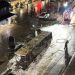 O ônibus foi consumido pelas chamas e completamente destruído na pequena cidade suíça — Foto: Divulgação/Polícia de Friburgo
