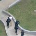Imagem aérea mostra Vorcaro chegando ao IML — Foto: Reprodução/GloboNews