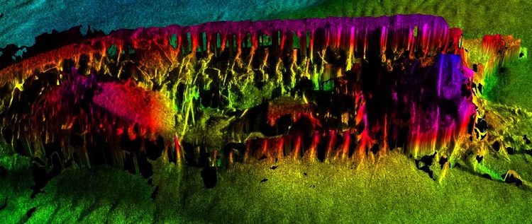 Novas imagens em 3D revelam estado de naufrágio icônico da Guerra Civil Americana após 160 anos no fundo do mar — Foto: Reprodução/Facebook