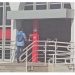 Breno Chaves PInto flagrado pela PF entrando em agência bancária — Foto: Reprodução