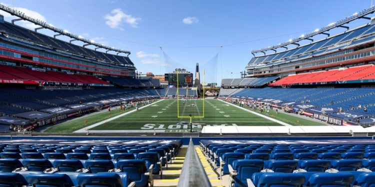 Gillette Stadium, estádio do New England Patriots — Foto: Reprodução
