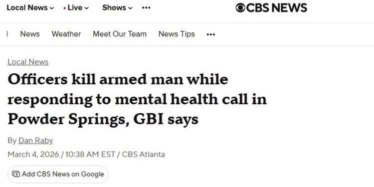 Mídia americana divulgou nota da polícia que dizia que Gustavo estava armado, família nega versão dos oficiais — Foto: Reprodução | CBS News