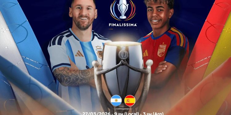 Finalíssima entre Argentina e Espanha — Foto: Divulgação