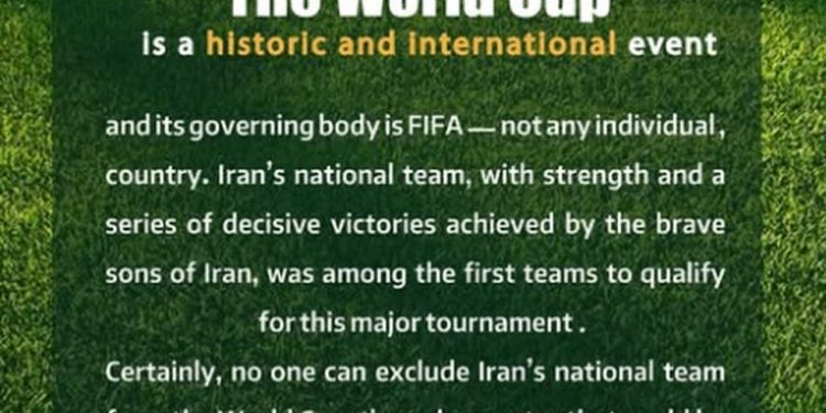 Seleção do Irã reage a Trump e defende presença na Copa de 2026: 'Ninguém pode nos excluir' — Foto: Reprodução/Redes Sociais