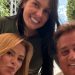 Ana Castela com Poliana Rocha e Leonardo, pais de Zé Felipe e ex-sogros de Virginia Fonseca — Foto: Reprodução Instagram