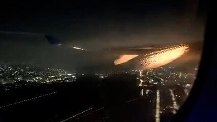Após falha de turbina, passageiros e crianças entram em pânico durante voo em Guarulhos