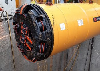 “Tatuzinho” :equipamento que perfura o solo será usado em obras de saneamento da Maré — Foto: Divulgação/Águas do Rio