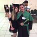 Eduardo e sua amiga Caroline, durante a formatura do educador físico — Foto: Reprodução/Redes Sociais