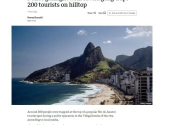 'Turistas nervosos' e 'momento de pânico': Tiroteio no Vidigal repercute na imprensa internacional