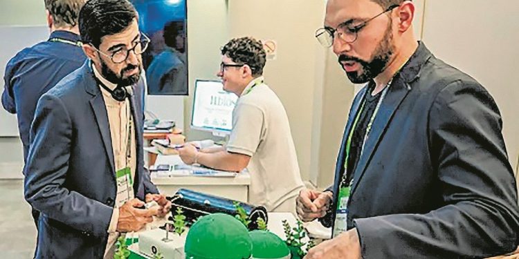 Eduardo Claviso, CEO da Ígnea Biogás, apresenta o projeto Nosso Carbono em evento — Foto: Divulgação/Ígnea Biogás