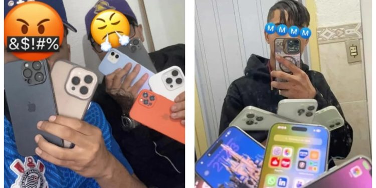 Ladrões gravam cenas de furtos de celulares e postam nas redes sociais