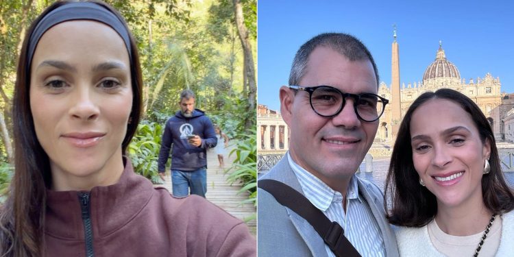 Quem é a mulher coach de Juliano Cazarré, que segue o apoiando em meio à polêmica: 'Sofrendo com a repercussão'