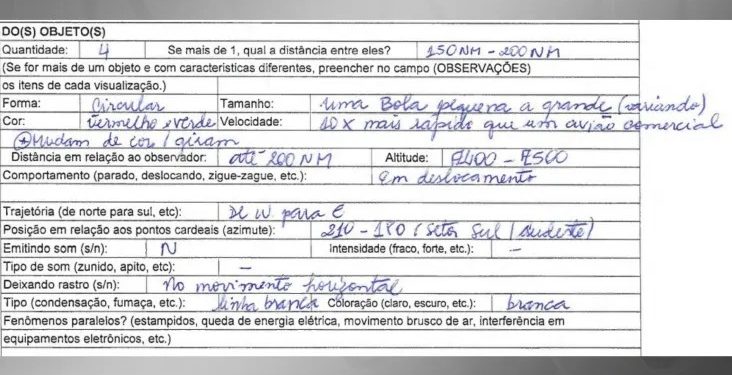 'Movimentos circulares e mais rápido que um avião': veja relatos de pilotos brasileiros sobre Óvnis