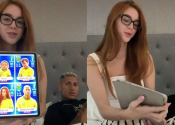 'Não, mô, eu não tô grávida’: Richarlison descobre ao vivo que virou o ‘pai do bebê’ em meme da internet e fica sem entender nada; assista