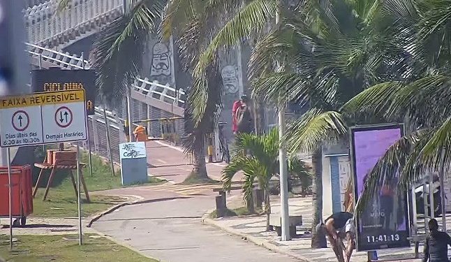 Ciclovia Tim Maia é interditada após ondas acima de 2 metros