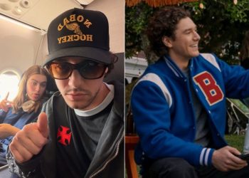 É ele ali? Ator de 'Off Campus' posa com camisa do Vasco durante visita ao Brasil e web reage: 'Agora te amo ainda mais'