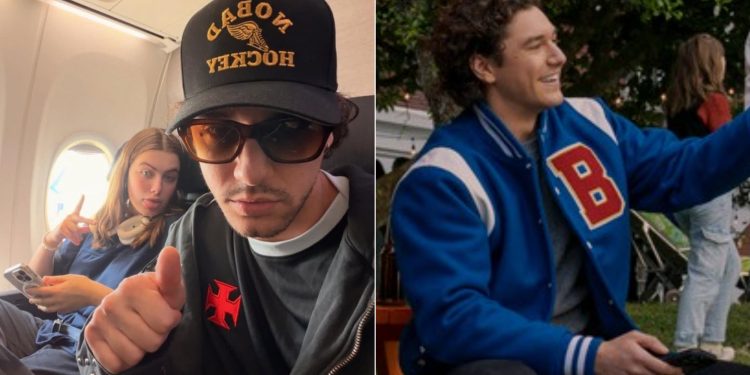 É ele ali? Ator de 'Off Campus' posa com camisa do Vasco durante visita ao Brasil e web reage: 'Agora te amo ainda mais'