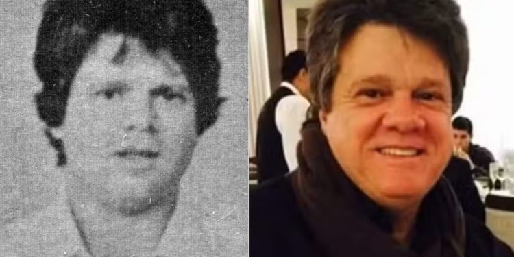Gerson Palermo em foto de 1990 divulgada pela polícia e em imagem recente — Foto: Reprodução