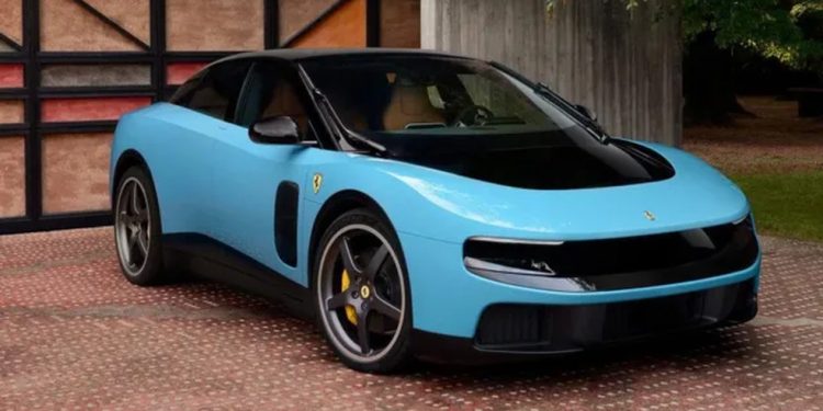 Ferrari revela primeiro carro totalmente elétrico de sua história — Foto: Reprodução