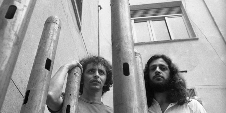 Geraldo Azevedo e Alceu Valença em 1972 — Foto: Paulo Moreira / Agência O Globo