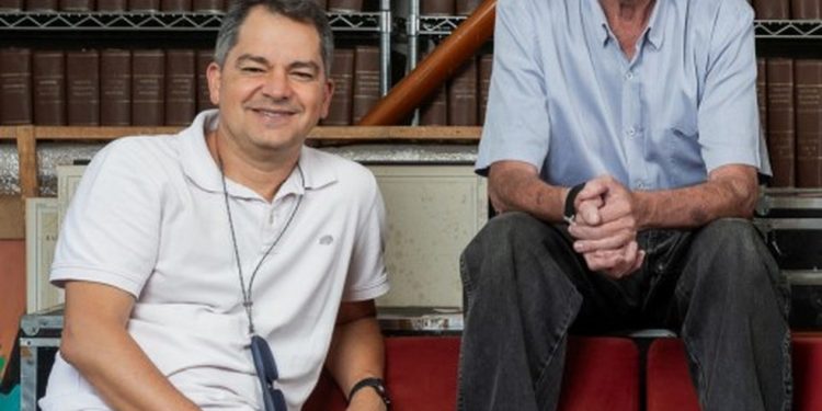 Carlos Saldanha (à esquerda) e Amyr Klink — Foto: Divulgação